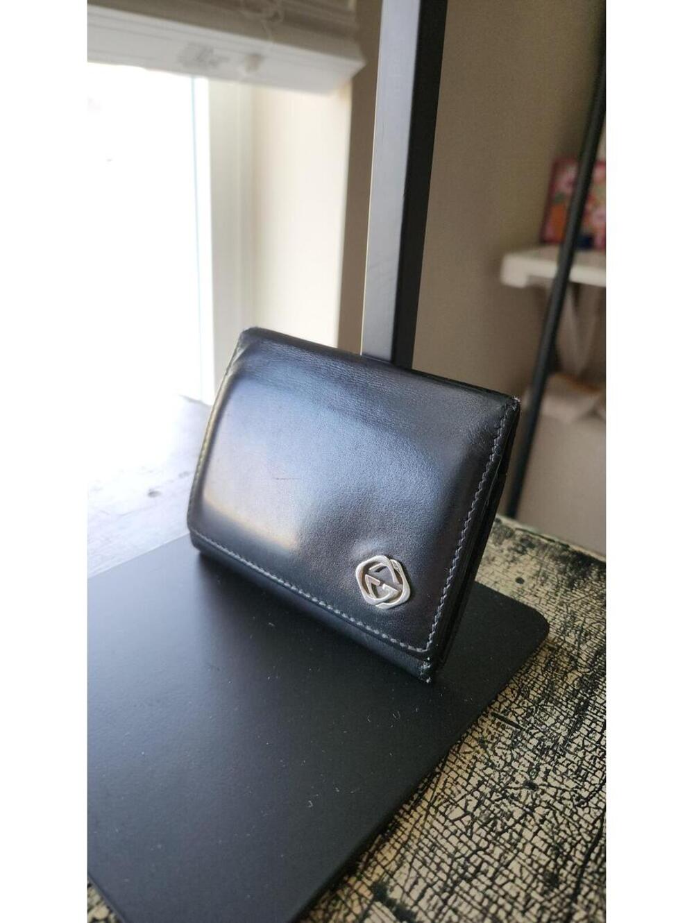 Gucci Men’s Black Leather Wallet – Used – Made in Italy